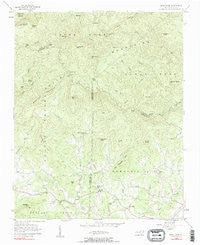 Benn Knob North Carolina Historical topographic map, 1:24000 scale, 7.5 X 7.5 Minute, Year 1956