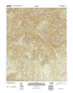 Benn Knob North Carolina Historical topographic map, 1:24000 scale, 7.5 X 7.5 Minute, Year 2013