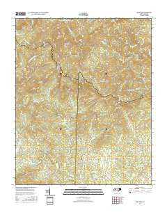 Benn Knob North Carolina Current topographic map, 1:24000 scale, 7.5 X 7.5 Minute, Year 2016