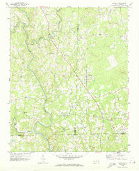 Bennett North Carolina Historical topographic map, 1:24000 scale, 7.5 X 7.5 Minute, Year 1968