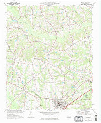 Benson North Carolina Historical topographic map, 1:24000 scale, 7.5 X 7.5 Minute, Year 1973