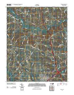 Benson North Carolina Historical topographic map, 1:24000 scale, 7.5 X 7.5 Minute, Year 2010