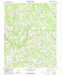 Berea North Carolina Historical topographic map, 1:24000 scale, 7.5 X 7.5 Minute, Year 1981