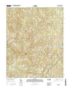 Berea North Carolina Current topographic map, 1:24000 scale, 7.5 X 7.5 Minute, Year 2016