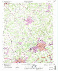 Bessemer City North Carolina Historical topographic map, 1:24000 scale, 7.5 X 7.5 Minute, Year 1993