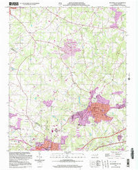 Bessemer City North Carolina Historical topographic map, 1:24000 scale, 7.5 X 7.5 Minute, Year 2002