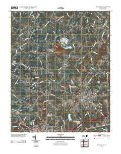 Bessemer City North Carolina Historical topographic map, 1:24000 scale, 7.5 X 7.5 Minute, Year 2010