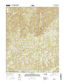 Bethany North Carolina Current topographic map, 1:24000 scale, 7.5 X 7.5 Minute, Year 2016