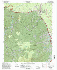Biscoe North Carolina Historical topographic map, 1:24000 scale, 7.5 X 7.5 Minute, Year 1994