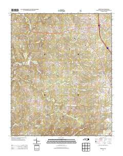 Biscoe North Carolina Historical topographic map, 1:24000 scale, 7.5 X 7.5 Minute, Year 2013