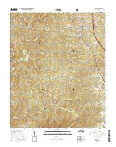 Biscoe North Carolina Current topographic map, 1:24000 scale, 7.5 X 7.5 Minute, Year 2016
