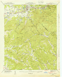 Black Mountain North Carolina Historical topographic map, 1:24000 scale, 7.5 X 7.5 Minute, Year 1943