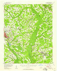 Bladenboro North Carolina Historical topographic map, 1:62500 scale, 15 X 15 Minute, Year 1957