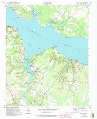 Blounts Bay North Carolina Historical topographic map, 1:24000 scale, 7.5 X 7.5 Minute, Year 1953
