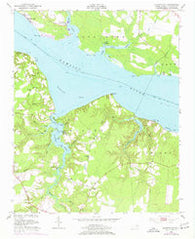 Blounts Bay North Carolina Historical topographic map, 1:24000 scale, 7.5 X 7.5 Minute, Year 1953