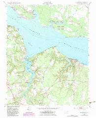 Blounts Bay North Carolina Historical topographic map, 1:24000 scale, 7.5 X 7.5 Minute, Year 1953