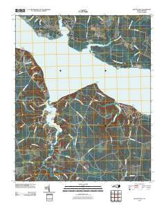 Blounts Bay North Carolina Historical topographic map, 1:24000 scale, 7.5 X 7.5 Minute, Year 2010
