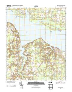 Blounts Bay North Carolina Historical topographic map, 1:24000 scale, 7.5 X 7.5 Minute, Year 2013