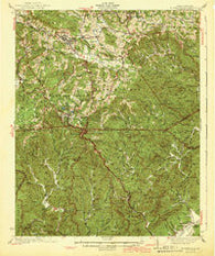 Blowing Rock North Carolina Historical topographic map, 1:62500 scale, 15 X 15 Minute, Year 1942