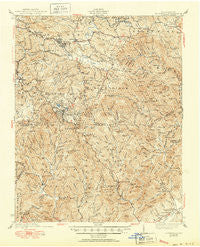 Blowing Rock North Carolina Historical topographic map, 1:62500 scale, 15 X 15 Minute, Year 1942