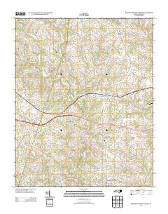 Boiling Springs North North Carolina Historical topographic map, 1:24000 scale, 7.5 X 7.5 Minute, Year 2013