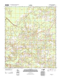 Bolivia North Carolina Historical topographic map, 1:24000 scale, 7.5 X 7.5 Minute, Year 2013