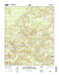 Bolivia North Carolina Current topographic map, 1:24000 scale, 7.5 X 7.5 Minute, Year 2016