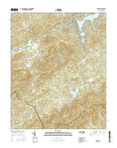 Boomer North Carolina Current topographic map, 1:24000 scale, 7.5 X 7.5 Minute, Year 2016