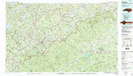 Boone North Carolina Historical topographic map, 1:100000 scale, 30 X 60 Minute, Year 1985