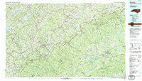 Boone North Carolina Historical topographic map, 1:100000 scale, 30 X 60 Minute, Year 1985