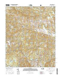 Boone North Carolina Current topographic map, 1:24000 scale, 7.5 X 7.5 Minute, Year 2016