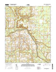 Boones Crossroads North Carolina Current topographic map, 1:24000 scale, 7.5 X 7.5 Minute, Year 2016