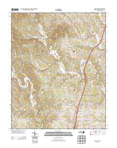 Bottom North Carolina Historical topographic map, 1:24000 scale, 7.5 X 7.5 Minute, Year 2013