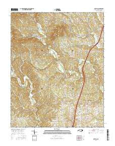 Bottom North Carolina Current topographic map, 1:24000 scale, 7.5 X 7.5 Minute, Year 2016