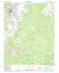 Brevard North Carolina Historical topographic map, 1:24000 scale, 7.5 X 7.5 Minute, Year 1965