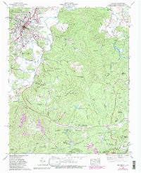 Brevard North Carolina Historical topographic map, 1:24000 scale, 7.5 X 7.5 Minute, Year 1965
