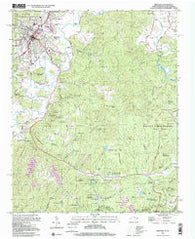 Brevard North Carolina Historical topographic map, 1:24000 scale, 7.5 X 7.5 Minute, Year 1997