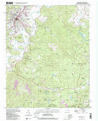 Brevard North Carolina Historical topographic map, 1:24000 scale, 7.5 X 7.5 Minute, Year 1997