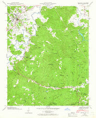 Brevard North Carolina Historical topographic map, 1:24000 scale, 7.5 X 7.5 Minute, Year 1945