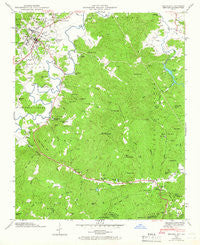 Brevard North Carolina Historical topographic map, 1:24000 scale, 7.5 X 7.5 Minute, Year 1945