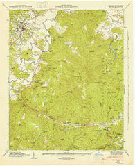Brevard North Carolina Historical topographic map, 1:24000 scale, 7.5 X 7.5 Minute, Year 1946