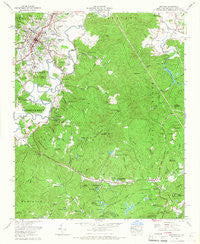 Brevard North Carolina Historical topographic map, 1:24000 scale, 7.5 X 7.5 Minute, Year 1965