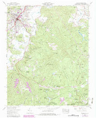 Brevard North Carolina Historical topographic map, 1:24000 scale, 7.5 X 7.5 Minute, Year 1965