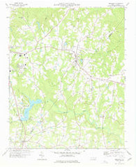 Broadway North Carolina Historical topographic map, 1:24000 scale, 7.5 X 7.5 Minute, Year 1977