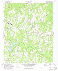 Broadway North Carolina Historical topographic map, 1:24000 scale, 7.5 X 7.5 Minute, Year 1977