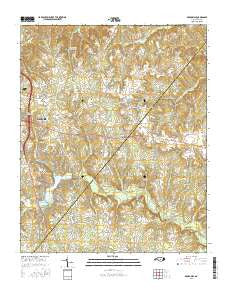 Broadway North Carolina Current topographic map, 1:24000 scale, 7.5 X 7.5 Minute, Year 2016