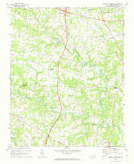Brooks Crossroads North Carolina Historical topographic map, 1:24000 scale, 7.5 X 7.5 Minute, Year 1970