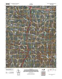 Brooks Crossroads North Carolina Historical topographic map, 1:24000 scale, 7.5 X 7.5 Minute, Year 2010