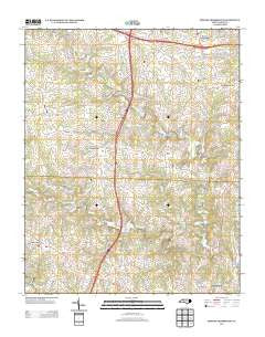 Brooks Crossroads North Carolina Historical topographic map, 1:24000 scale, 7.5 X 7.5 Minute, Year 2013