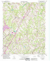 Browns Summit North Carolina Historical topographic map, 1:24000 scale, 7.5 X 7.5 Minute, Year 1951